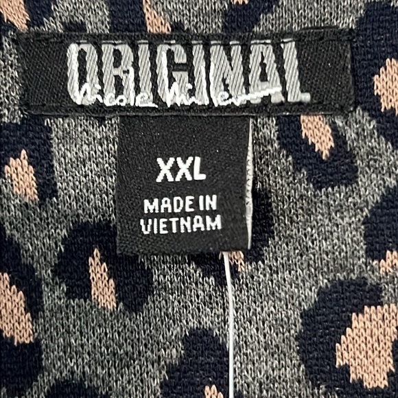 NWT Nicole Miller Midi Dress Animal Print Size 3/4 Sleeves with Pockets - Picture 4 of 12